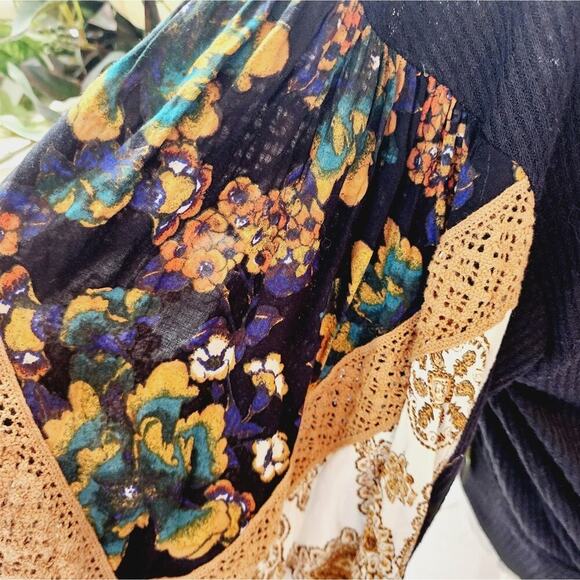 FREE PEOPLE CASUAL CLASH TOP SIZE MED - Picture 4 of 7